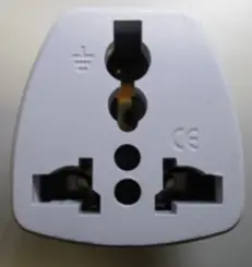 Photo from the official notice: AS Plug Converter — electric shock risk