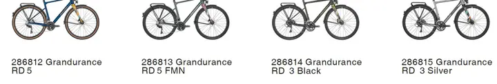 Photo from the official notice: BERGAMONT Grandurance & Sweep Road Bike — falls risk