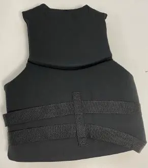 Photo from the official notice: Black Life Jacket with Two Buckles sold via Amazon — drowning risk