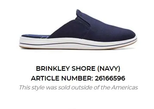 Photo from the official notice: Clarks Breeze and Brinkley Women’s Shoes — chemical risk