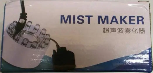 Photo from the official notice: Counterfeit Mist Maker — fire & electric shock risk