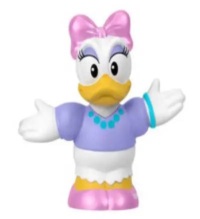 Photo from the official notice: Donald and Daisy Duck Figurines supplied in Little People Mickey & Friends Figure Pack — choking risk