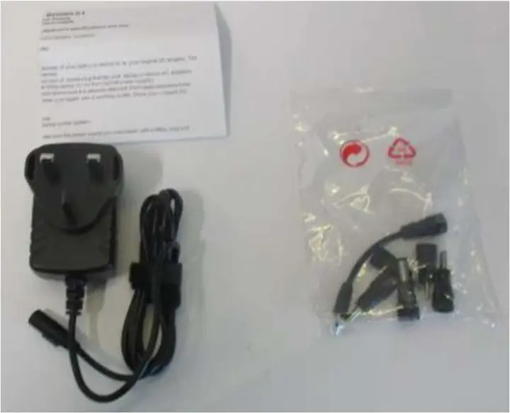 Photo from the official notice: E-Reader Charger UKA1005G5 sold via eBay — electric shock risk
