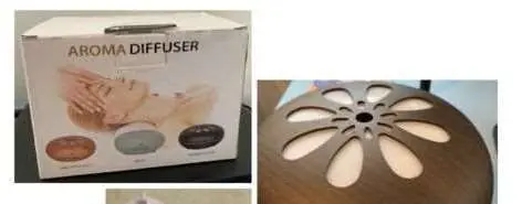 Photo from the official notice: Eshaan 4 in 1 Aroma Diffuser — electric shock risk