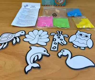 Photo from the official notice: Galt Sand Stickers Craft Kit — health risk