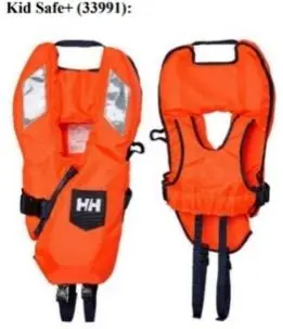 Photo from the official notice: Helly Hansen AS Life Jackets — drowning risk