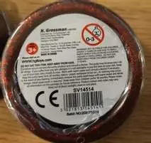 Photo from the official notice: HGL Dinosaur Poo Slime — chemical risk