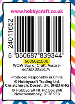 Photo from the official notice: Hobbycraft Giant Box of Craft — health risk
