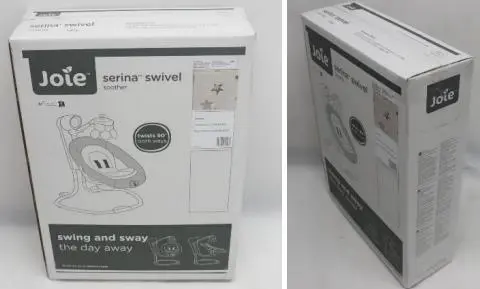 Photo from the official notice: Joie Serina Elephant Duo Swivel Baby Swing — injuries risk