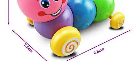 Photo from the official notice: Kids Colorful Wind-up Toys Baby Developmental Educational Toy — choking & suffocation risk