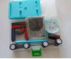 Photo from the official notice: KingbeefLIU Children Science Bar Ring Horseshoe Compass Magnet Car Kit Experiment Tools A Fun Educational Toy — ingestion risk