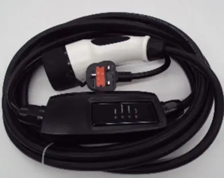 Photo from the official notice: Lectron Mode 2 EV Portable Charging Cable — electric shock risk