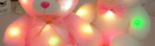 Photo from the official notice: LED Flash Light Bear Soft Toy — suffocation risk