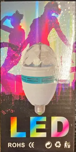 Photo from the official notice: LED Party Light B22 — electric shock risk