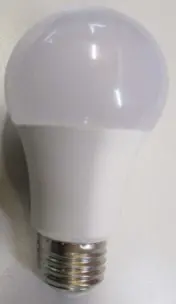 Photo from the official notice: LED RGB+W Bulb with Remote Control — electric shock risk
