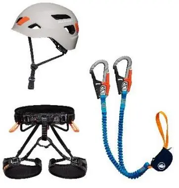 Photo from the official notice: Mammut Via Ferrata Sets — falls risk