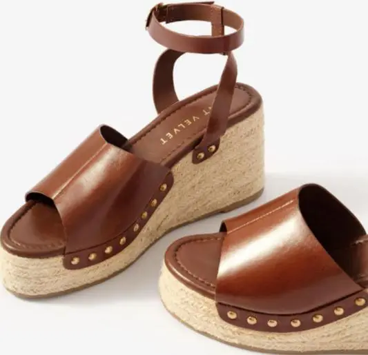 Photo from the official notice: Mint Velvet Raya Espadrille Wedge Sandals sold by Next — falls risk