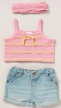 Photo from the official notice: Miss Summer Dresses and Outfit Sets sold by Next and Matalan (2507-0080 and 2507-0076) — choking & strangulation risk