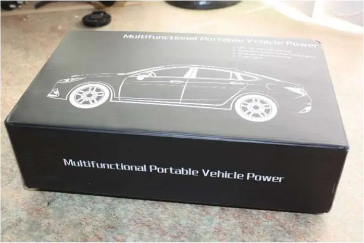 Photo from the official notice: Multi-functional Portable Vehicle Power sold via eBay — fire & electric shock risk