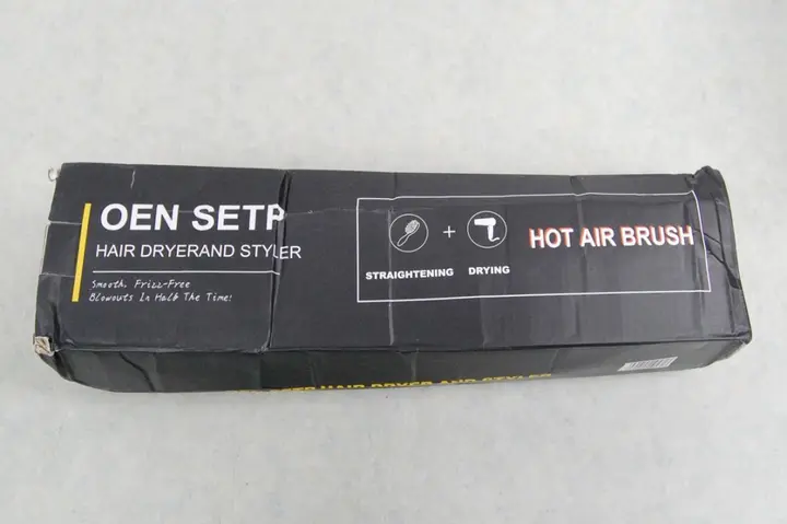 Photo from the official notice: 'Oen Setp' Hot Air Hair Dryer brush and styler sold via Amazon (ASIN: B089K8L4VH) — fire & burns risk
