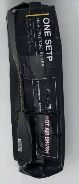 Photo from the official notice: 'One Setp' Hot Air Hair Dryer and Styler sold via Amazon (ASIN: B08H24T9PD) — fire & burns risk