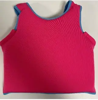 Photo from the official notice: Pink and Blue Children's Swim Vest sold via Wish — drowning risk