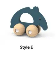 Photo from the official notice: Playtive Safari Wooden Monkey Rattle and Wooden Elephant Gripper Toy — choking risk