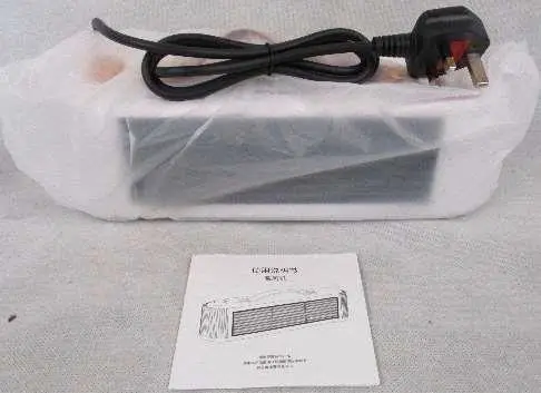 Photo from the official notice: Portable Electric Space Heater sold via Temu — electric shock risk