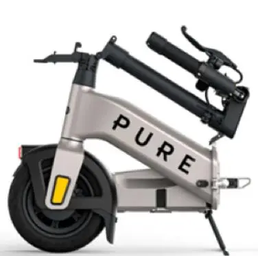 Photo from the official notice: Pure Advance, Pure Advance+ and Pure Flex E Scooters — injuries risk