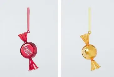 Photo from the official notice: Quality Street Sweet Glass Baubles sold by John Lewis — cuts & ingestion risk