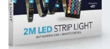 Photo from the official notice: RED5 2m LED Battery Operated Strip Light — choking & chemical risk