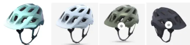Photo from the official notice: ROCKRIDER Helmet MTB EXPL500 or ST500 sold by Decathlon — falls risk