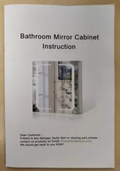 Photo from the official notice: Salbay LED Illuminated Bathroom Mirror Cabinet with Shaver Socket sold via Amazon — electric shock risk