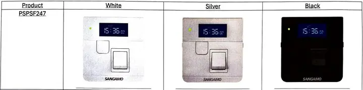 Photo from the official notice: Sangamo Power Saver — burns & electric shock risk