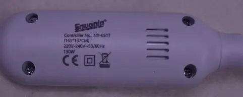 Photo from the official notice: Snuggla King Size Electric Blanket sold via Amazon, eBay, Etsy and TikTok Shop — fire & burns risk