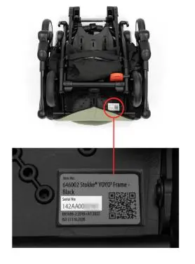Photo from the official notice: Stokke® YOYO 3 Pram — injuries risk