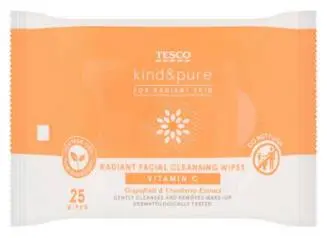 Photo from the official notice: Tesco Kind & Pure Facial Cleansing Wipes — microbiological risk