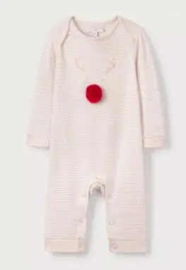 Photo from the official notice: The White Company Jingle Christmas Range Pyjamas, Sleepsuits and Hooded Towel — choking risk