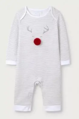 Photo from the official notice: The White Company Jingle Christmas Range Pyjamas, Sleepsuits and Hooded Towel — choking risk