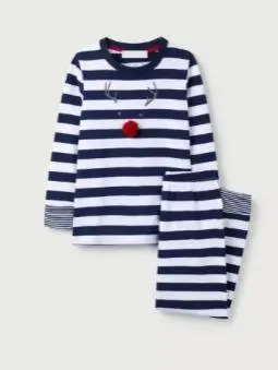 Photo from the official notice: The White Company Jingle Christmas Range Pyjamas, Sleepsuits and Hooded Towel — choking risk