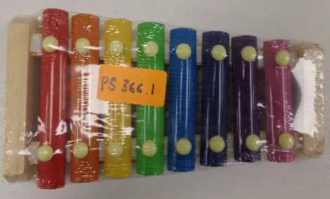 Photo from the official notice: Toy Xylophone — choking risk