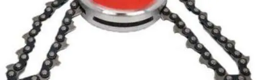 Photo from the official notice: Universal Trimmer Head Chain Brush Cutter — injuries risk