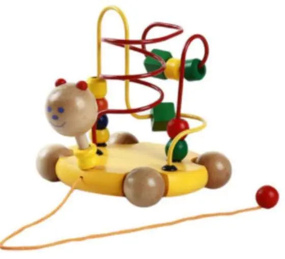 Photo from the official notice: Wooden Animal Pull Along Toy – ‘Turtle Maze of Small Beads’ — choking & suffocation risk