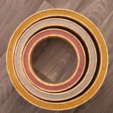 Photo from the official notice: Wooden Nesting Ring Sets sold by TTS Group — entrapment risk