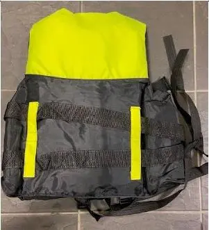 Photo from the official notice: Yellow NBY Life Jacket sold via Wish — drowning risk