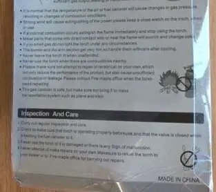 Photo from the official notice: Yunhetu YT-818 Blowtorch ‘Flame Gun’ — burns risk