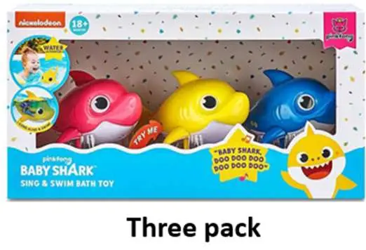 Photo from the official notice: Zuru Baby shark bath toy – mini and full-size versions — cuts & falls risk
