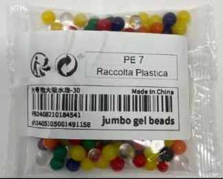 Photo from the official notice: 200Pcs Jumbo Water Beads sold via Shein — suffocation risk