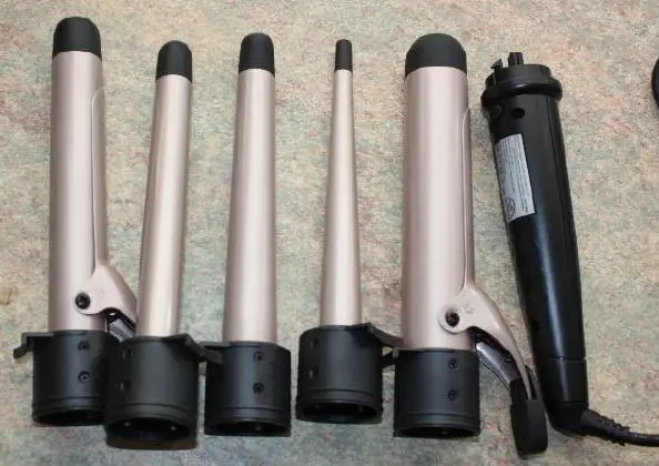 Photo from the official notice: 5-in-1 Hair Curling Wand sold via Amazon — electric shock risk