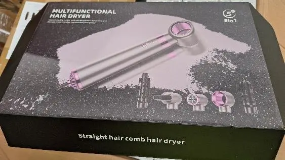 Photo from the official notice: 5-in-1 Multi-Functional Hair Dryer sold via TikTok — fire risk